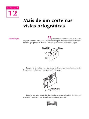 Mais de um corte nas vistas - Desenho Técnico de Mecânica