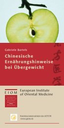 Info-2008 - EIOM Institut für Chinesische Medizin in München