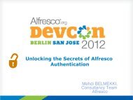 Unlocking the Secrets of Alfresco Authentication - Alfresco Devcon ...