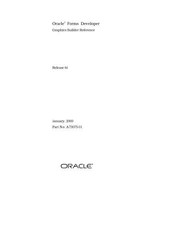 Oracle® Forms Developer