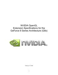 OpenGL Extensions - Nvidia