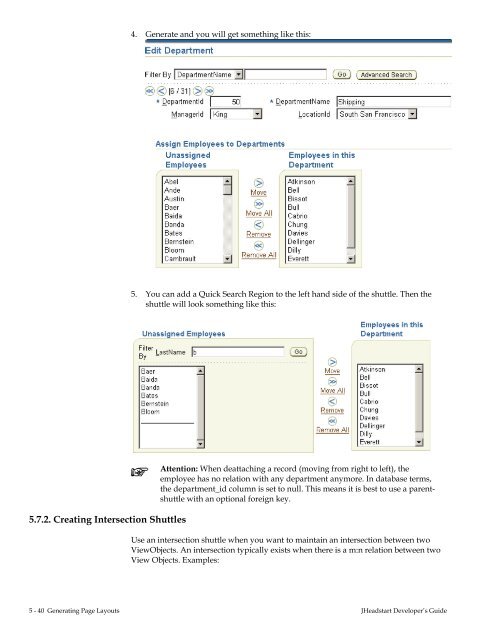 Oracle JHeadstart Developer's Guide - Downloads - Oracle