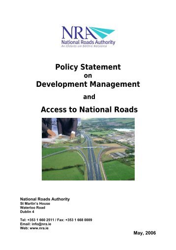 Policy Statement on Development Management and Access to