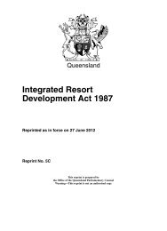 Integrated Resort Development Act 1987 - Queensland Legislation