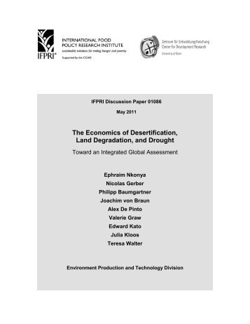 The Economics of Desertification, Land Degradation, and Drought