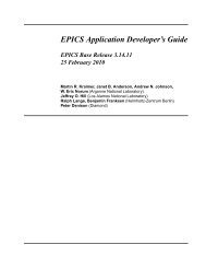 EPICS Application Developer's Guide - Argonne National Laboratory