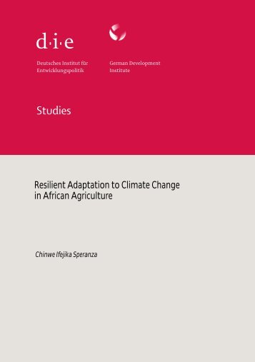 Resilient Adaptation to Climate Change in African Agriculture