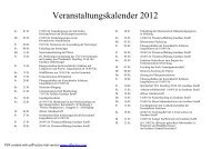 Veranstaltungskalender 2012 - Gemeinde Eiselfing