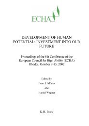 development of human potential: investment into our future