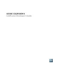 ColdFusion Developer's Guide - Support - Adobe