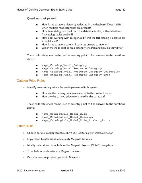 Magento® Certified Developer Exam Study Guide