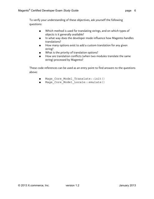 Magento® Certified Developer Exam Study Guide