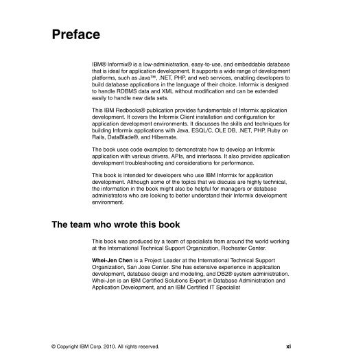 IBM Informix Developer's Handbook - IBM Redbooks