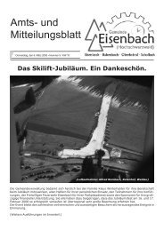 Das Skilift-Jubiläum. Ein Dankeschön. - Gemeinde Eisenbach