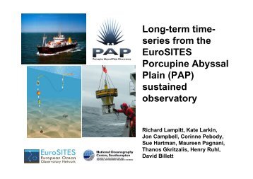 Long-term time- series from the EuroSITES Porcupine Abyssal Plain ...