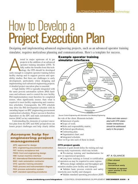 How to Develop a Project Execution Plan - Mustang Engineering