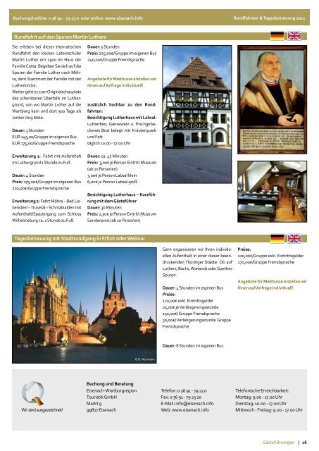 Reisekatalog 2011 - Eisenach