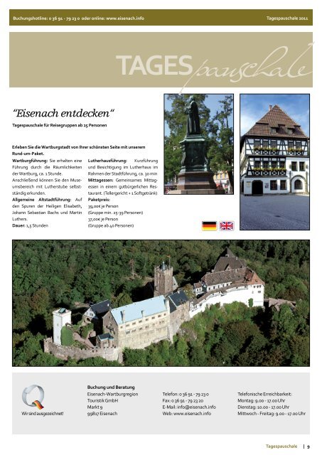 Reisekatalog 2011 - Eisenach