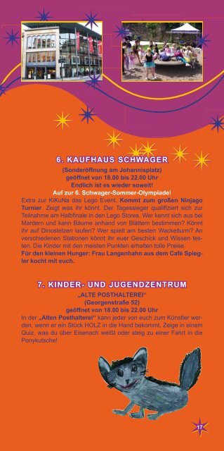 Hier gibt es das Programmheft zur 8. Kinderkulturnacht - Eisenach