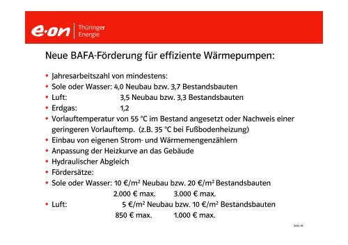 Energieausweis und Wärmepumpe - Eisenach