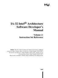 IA-32 Intel® Architecture Software Developer's Manual Volume 2
