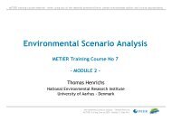 How to develop environmental scenarios - PEER