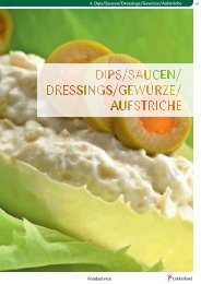 Dips / Saucen / Dressing / Gewürze / Aufstriche