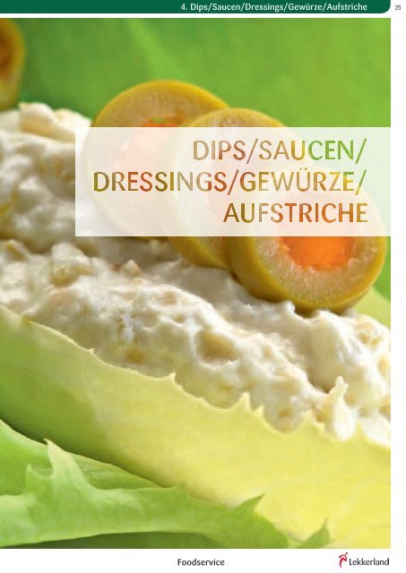 Dips / Saucen / Dressing / Gewürze / Aufstriche