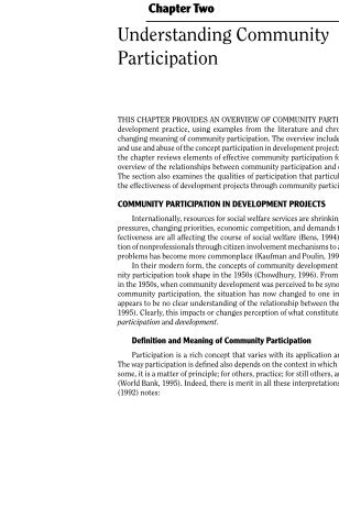 Understanding Community Participation - Lyceum Books