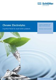 Chrome Electrolytes - schloetter.de