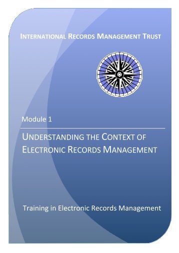 understanding the context of electronic records management
