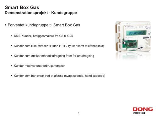 Smart Box Gas Demonstrationsprojekt