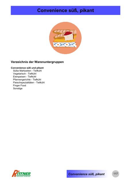 Produkt-Gruppen - Rittner Food Service GmbH & Co. KG