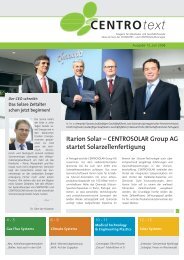Ausgabe 12, deutsch, [PDF] - CENTROTEC Sustainable AG