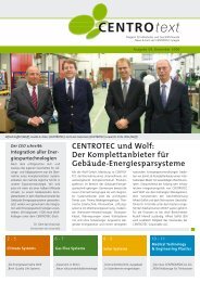 Ausgabe 9, deutsch, [PDF] - CENTROTEC Sustainable AG