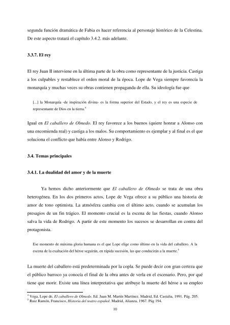 Comentario de texto: El caballero de Olmedo de Lope de Vega