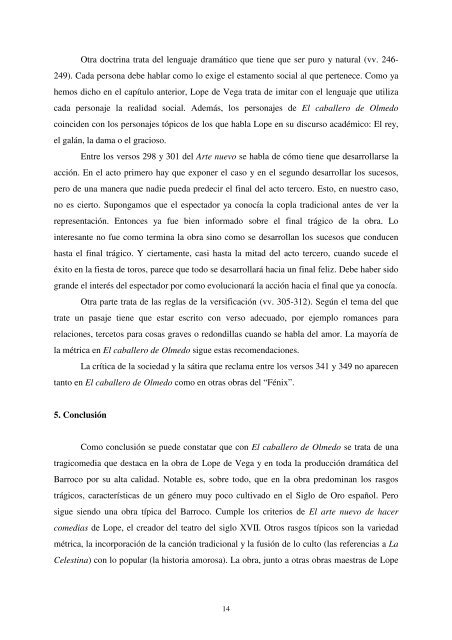 Comentario de texto: El caballero de Olmedo de Lope de Vega