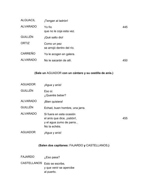 El arenal de Sevilla de Lope de Vega Hablan en ella las personas ...