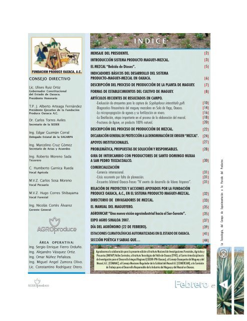 revista MEZCAL - Portal OEIDRUS Oaxaca
