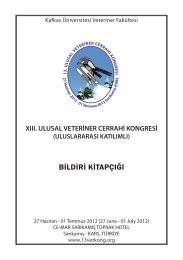 BİLDİRİ KİTAPÇIĞI - veteriner cerrahi derneği