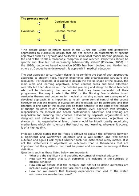 Curriculum development module - Faculty Development - London ...