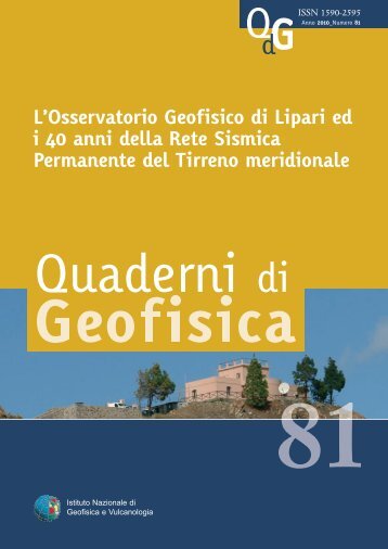 L'Osservatorio Geofisico di Lipari ed i 40 - Earth-prints