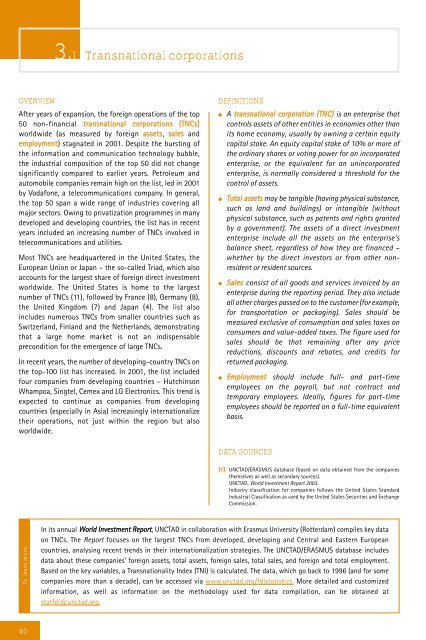 Development and Globalization: - Unctad