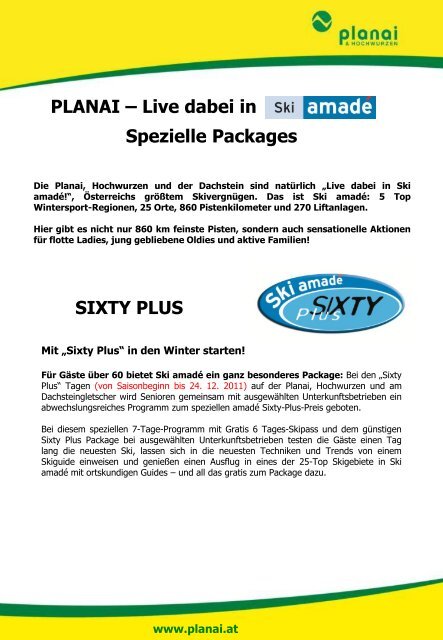 Pressemappe Winter 2011-12 (PDF, 7200 KB) - Planai & Hochwurzen