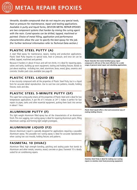 Devcon Corrosion Repair Compounds