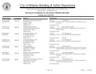 City of Milpitas Building & Safety Department