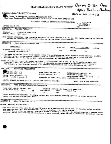 devcon 2-ton clear epoxy resin - St. Cloud State University