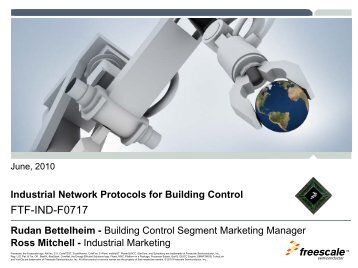 Industrial Network Protocols for Building Control - Freescale ...
