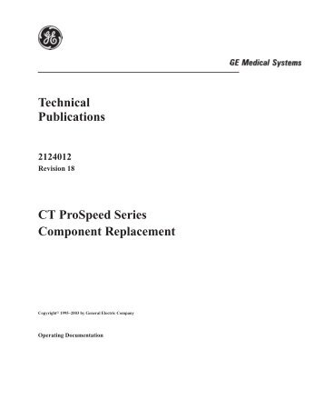 CT ProSpeed Series Component Replacement - gmecorp-usa.com