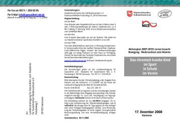 17. Dezember 2008 - Deutsche Klinefelter-Syndrom Vereinigung e.V.